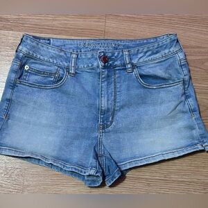 American eagle outfitters light blue denim short (super super stretch) side 12
